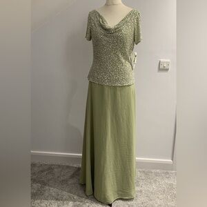 JKara New York Vintage Beaded Evening Gown Prom Dress